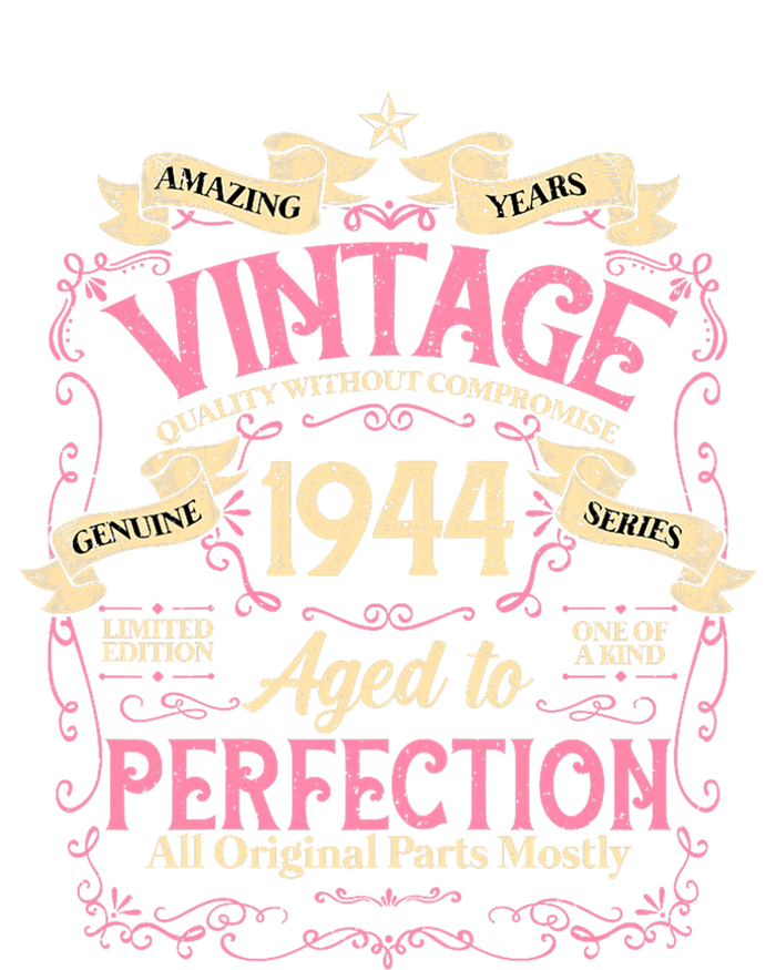 80 Years Old Vintage 80th Birthday Gifts For Women Mom 1944 T-Shirt