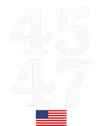 45 47 Trump 2024 Usa American Flag Canvas