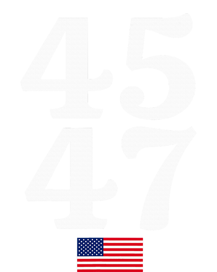 45 47 Trump 2024 Usa American Flag Canvas