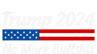 Trump 2024 No More Bullshit Women's Crop Top Tee