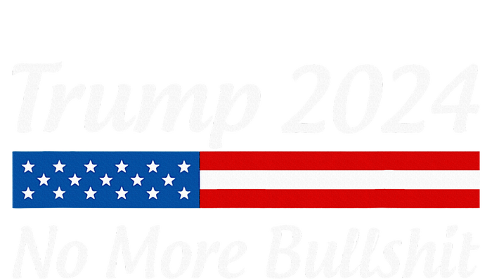 Trump 2024 No More Bullshit Women's Crop Top Tee