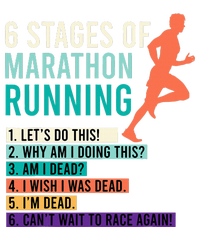 6 Stages Of Marathon Running Saying Runners Funny Mousepad