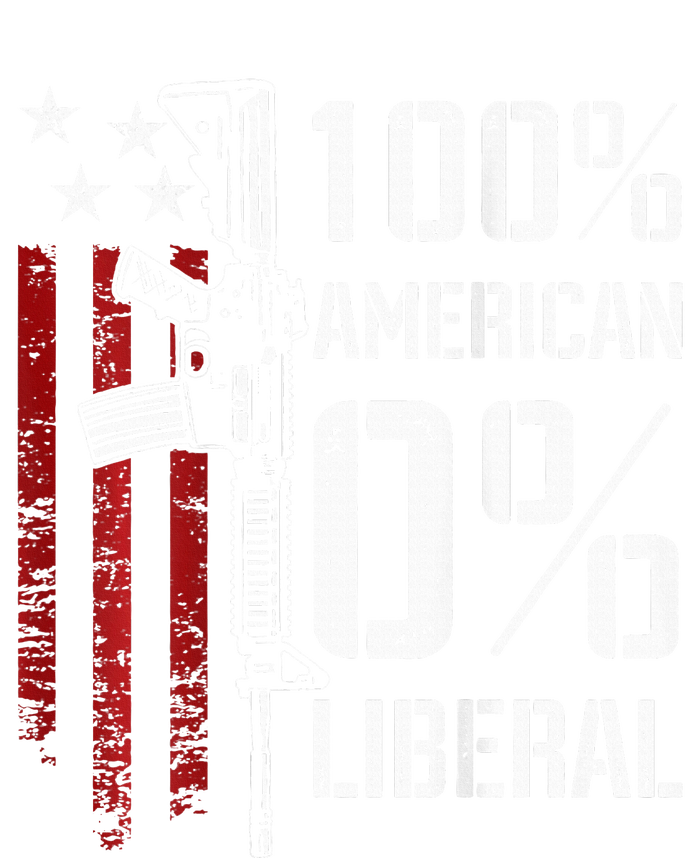 100 American 0 Liberal Funny Pro Gun On Back Flexfit Unipanel Trucker Cap