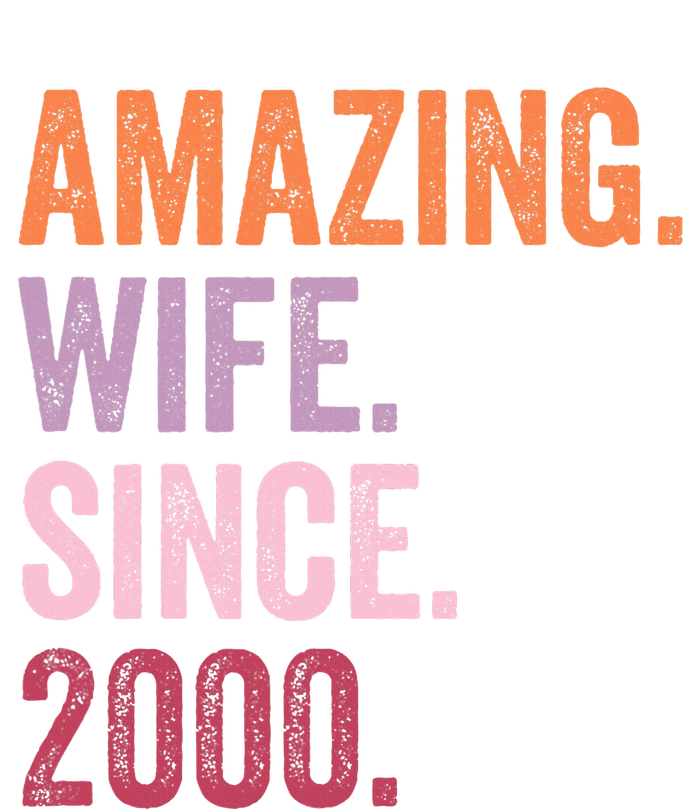 Amazing Wife Since 2000 24th Wedding Anniversary 24 Years Ladies Essential Tank