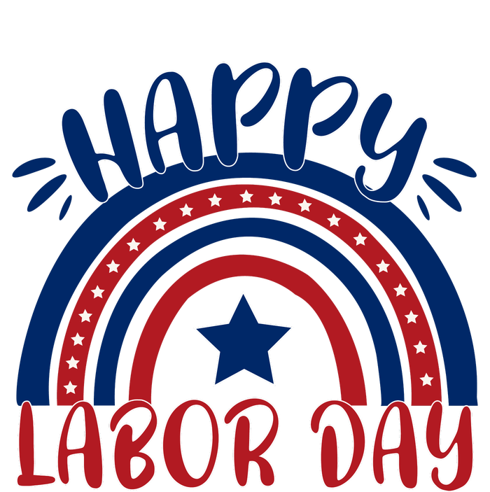 Happy Labor Day Celebration Graphic Women's Racerback Tank