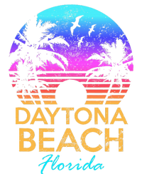 Daytona Beach Florida Vintage Sunset Summer Vibe Graphic Toddler Zip Fleece Hoodie