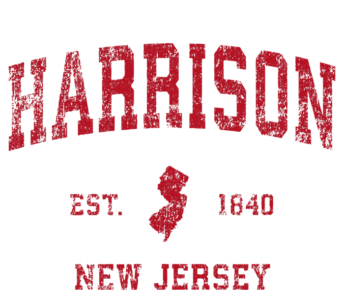 Harrison New Jersey Nj Vintage Sports Design V-Neck T-Shirt