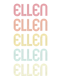 Ellen Retro Wordmark Pattern Vintage Personalized 70s Insulated Varsity Jacket