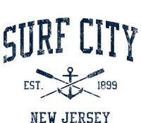 Surf City Nj Vintage Crossed Oars & Boat Anchor T-Shirt