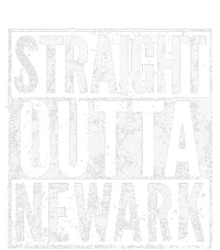 Straight Outta Newark New Jersey Distressed Effect High Crown Mesh Back Trucker Hat