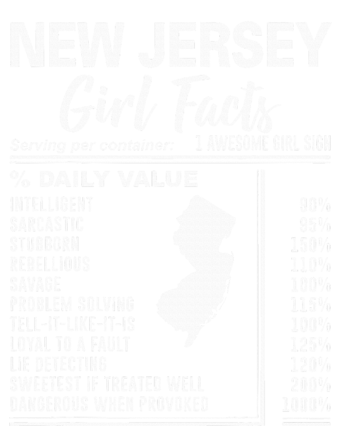 Born In New Jersey New Jersey Girl Facts Long Sleeve Pajama Set