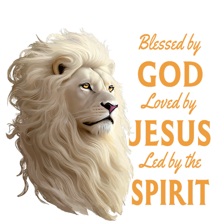 Blessed By God Loved By Jesus Christian Lion T-Shirt