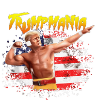 Trump Republican Convention Wrestling Meme Trumpamania Us Flag Background Baby Long Sleeve Bodysuit