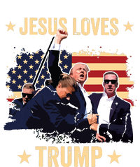 Jesus Loves Trump 2024 Donald Trump Rally 2024 Fist Ladies Essential Flowy Tank