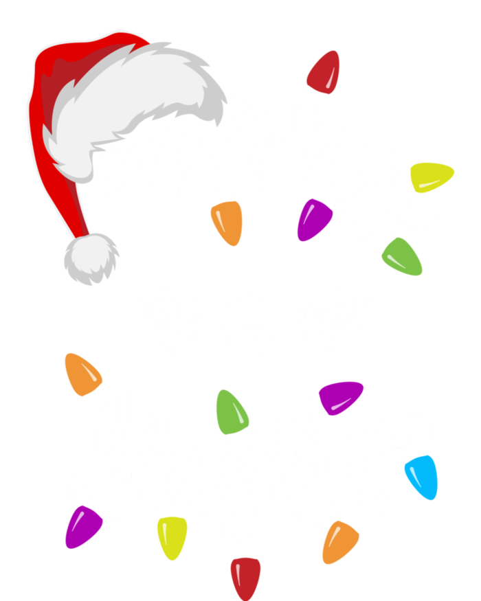 Funny Santa Hat Merry And Bright Christmas Lights Gift Hoodie