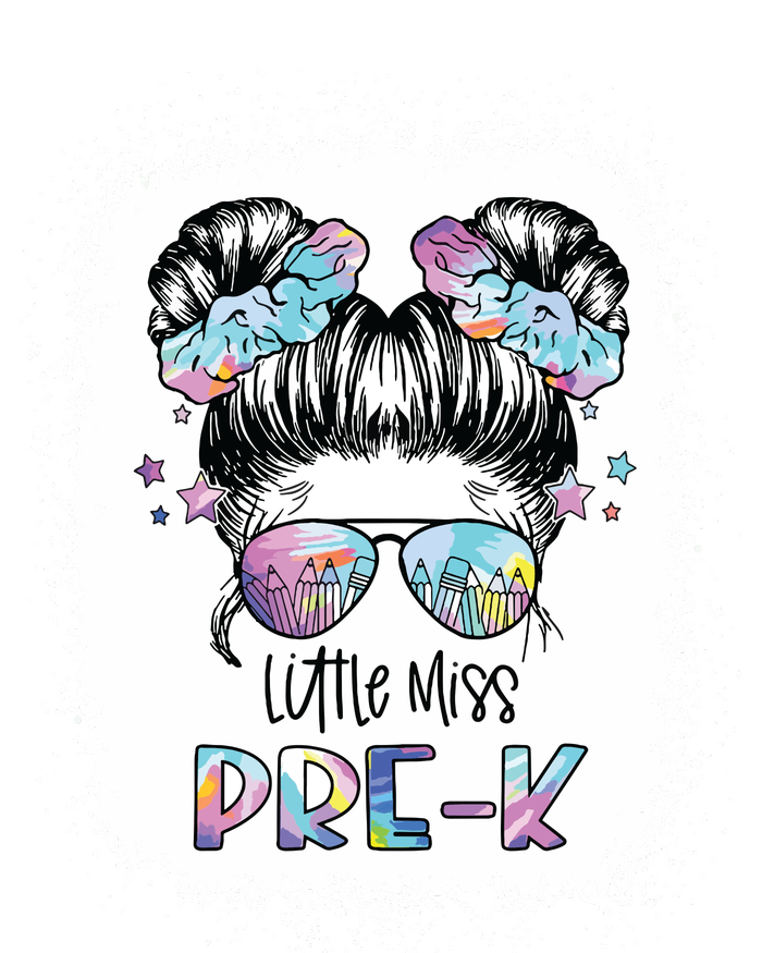 Little Miss Prek First Day Of School 1st Day Preschool Girl Baby Long Sleeve Bodysuit