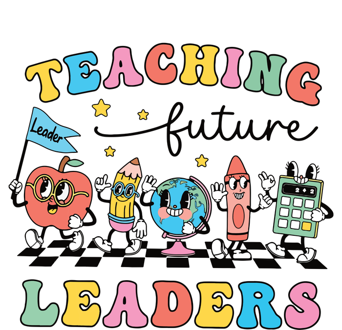 Retro Teaching Future Leaders Groovy Teacher Back To School Poster