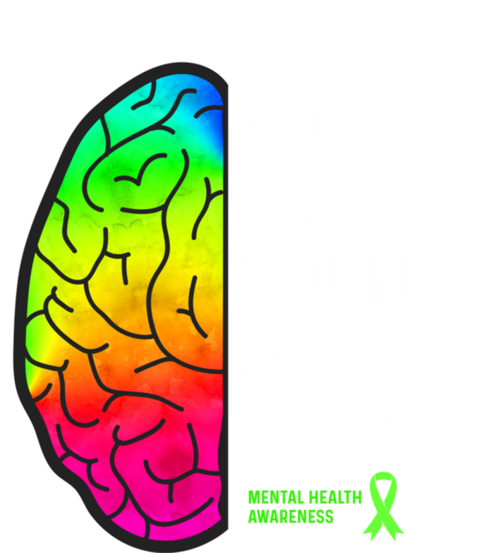 Not All Wounds Are Visible Mental Health Awareness PosiCharge RacerMesh Polo