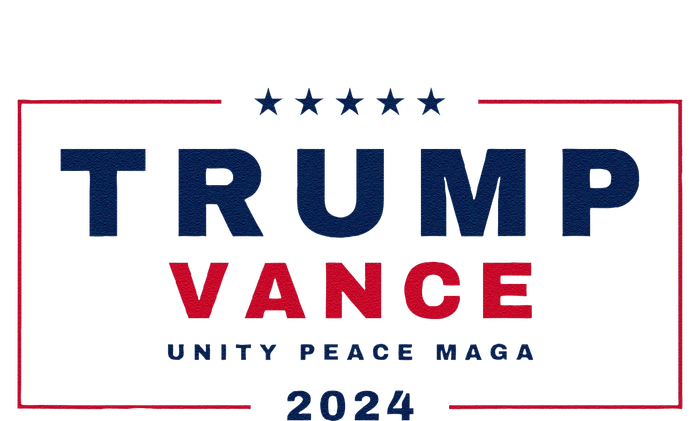 President Trump Jd Vance Vp Unity Peace Maga Usa 2024 Aluminum Water Bottle