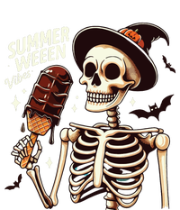 Happy Summerween Vibes Skeleton Ice Cream Summer Halloween Snapback Five-Panel Rope Hat