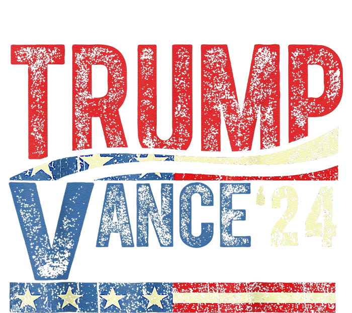 Trump Vance 2024 Retro Stripe Trump Jd Vance Short Acrylic Beanie