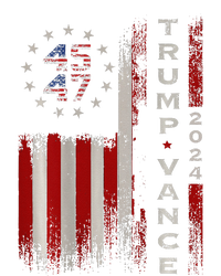 Trump Vance 2024 Vintage Subdued Vertical Flag T-Shirt