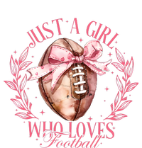 Just A Girl Who Love Football Fall Coquette Bow Flexfit Unipanel Trucker Cap