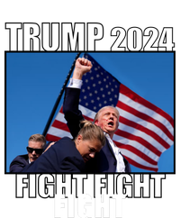 Trump 2024 Fight Fight Fight Assassination Attempt Fist Maga Women's T-Shirt