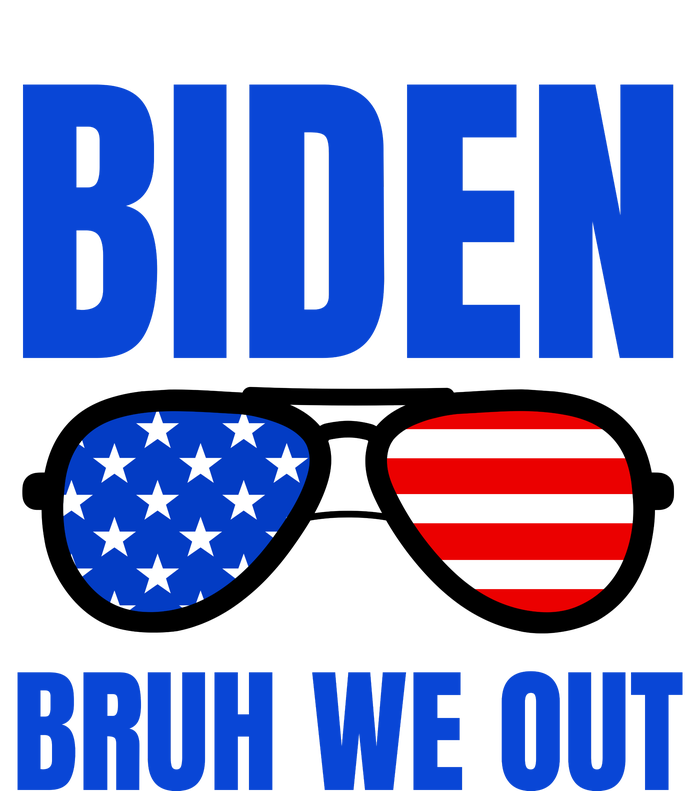 2024 Election Biden 2024 Bruh We Out Funny Joe Biden Garment-Dyed Fleece Hoodie