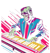 Funny Trump 80S Synth Keyboard T-Shirt