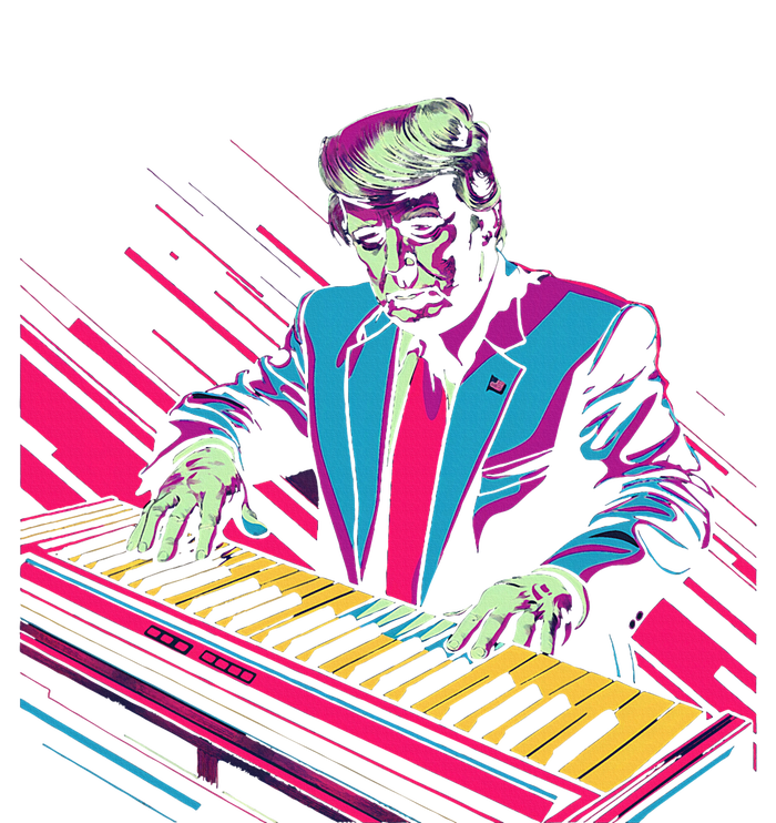 Funny Trump 80S Synth Keyboard T-Shirt