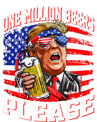 One Million Beers Please Trump 4th Of July Usa American Flag Womens CVC Long Sleeve Shirt