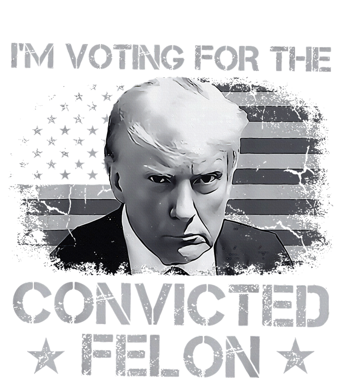 IM Voting For The Convicted Fellon 2024 Us Flag Protrump Toddler Long Sleeve Shirt