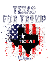 Texas For Trump 2024 American Flag Vintage T-Shirt