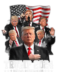 President Donald J Trump 2024 Never Surrender Grommeted Golf Towel