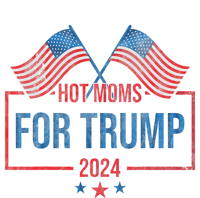 Hot Moms For Trump 2024 Republican Usa Flag Tall Sweatshirt