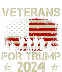 Grandpa Veterans For Trump 2024 American Flag T-Shirt