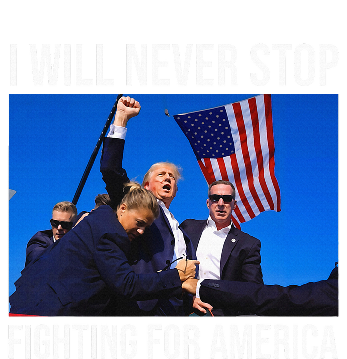 I Will Never Stop Fighting For America Trump Quote Tank Top