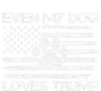 Even My Dog Loves Trump Usa Flag Election Trump Support T-Shirt