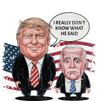 Funny Trump Vs Biden I Really DonT Know What He Said Ceramic Bell Ornament