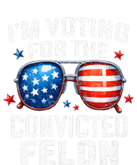 Funny Voting Trump 2024 IM Voting For The Convicted Felon Women's Racerback Tank