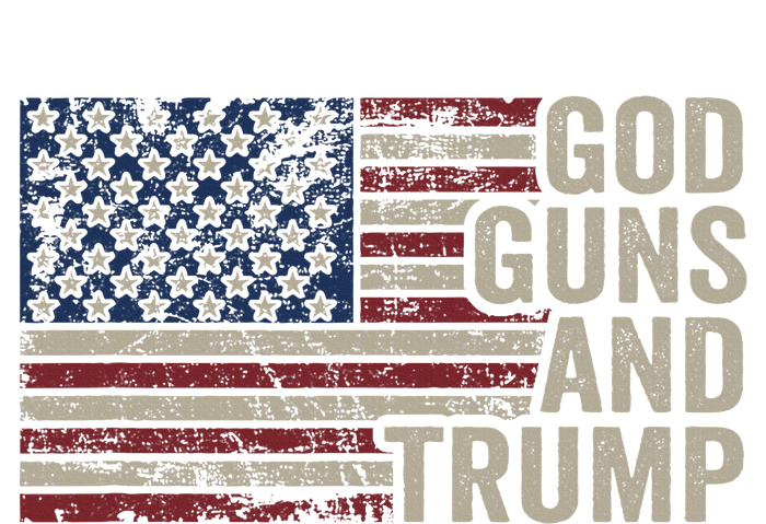 God Guns And Trump Pro God Gun Funny Republican Usa Flag Grommeted Golf Towel