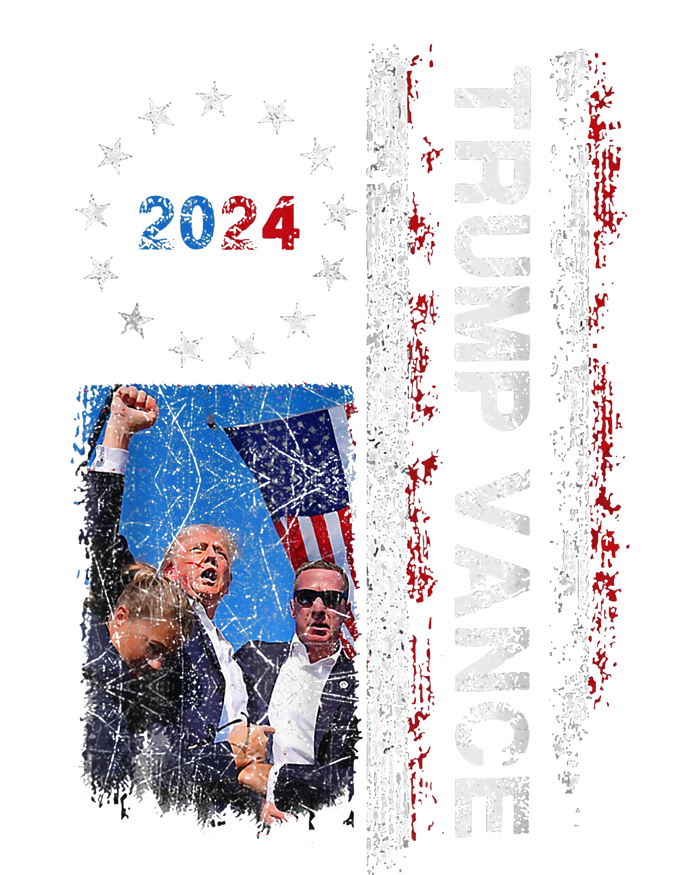 Trump Vance 2024 Retro Stripe Trump Jd Vance Yupoong Adult 5-Panel Trucker Hat