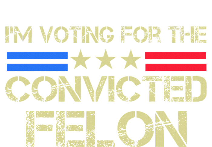 IM Voting For The Convicted Fellon 2024 Us Flag Protrump Sustainable Knit Beanie