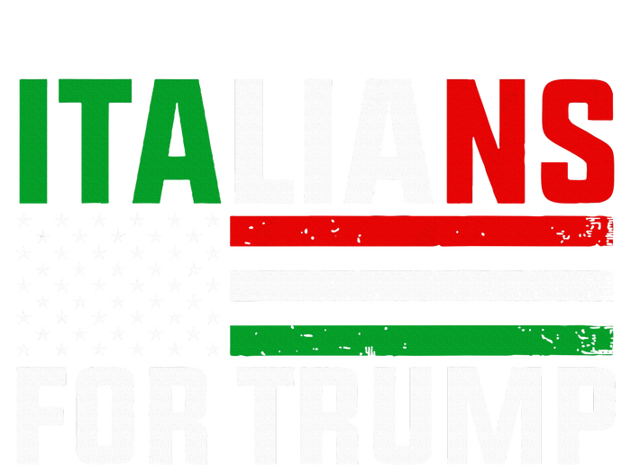 Italians For Trump Usa Flag Trump 2024 Elections Pro Trump Baby Bodysuit