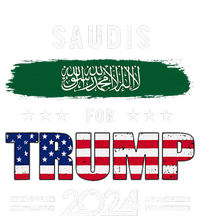 Saudis For Trump 2024 Saudi Arabia Flag Patriotic Supporter T-Shirt