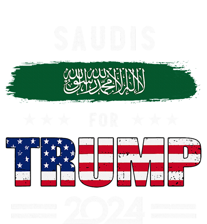 Saudis For Trump 2024 Saudi Arabia Flag Patriotic Supporter T-Shirt