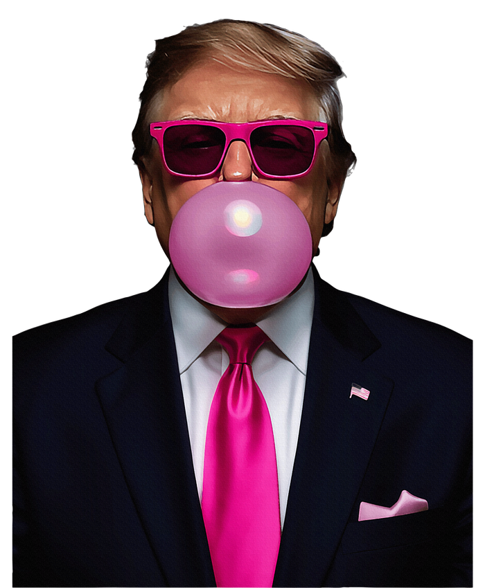 Trump Bubble Gum 2024 Vote President Funny Cute T-Shirt