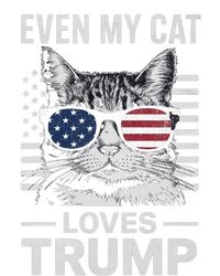 Cat Sunglasses Usa Flag Even My Cat Loves Trump T-Shirt