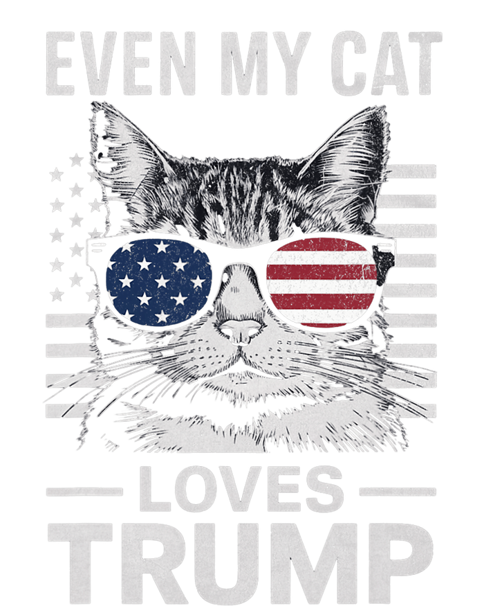 Cat Sunglasses Usa Flag Even My Cat Loves Trump T-Shirt